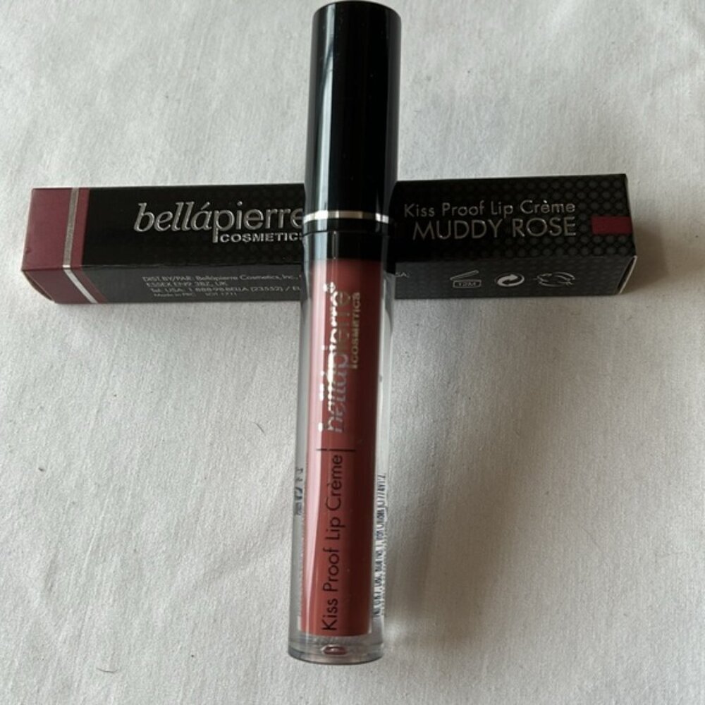 bellapierre Kiss Proof Lip Creme-Muddy Rose  NIB - Picture 8 of 10